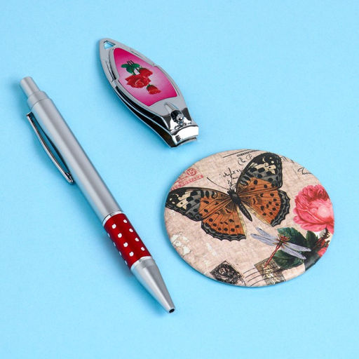 Набор подарочный 3в1 (ручка, зеркало, кусачки) - Simaland фото 6