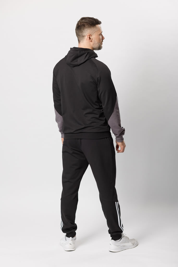 Спортивный костюм М-1864: Чёрный / Кофе - Relay фото 3