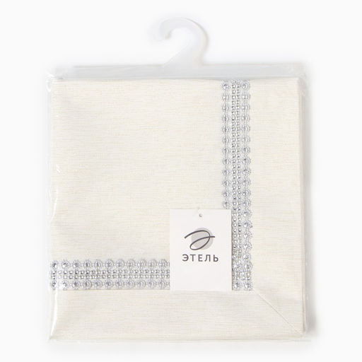 Дорожка Этель со стразами, 50 х 100 5 см, цвет молочный, п/э  фото 2