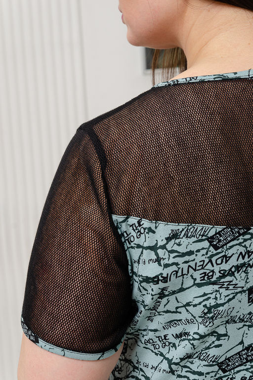 Платье Натали 9240 из вискозы и сетки  фото 10