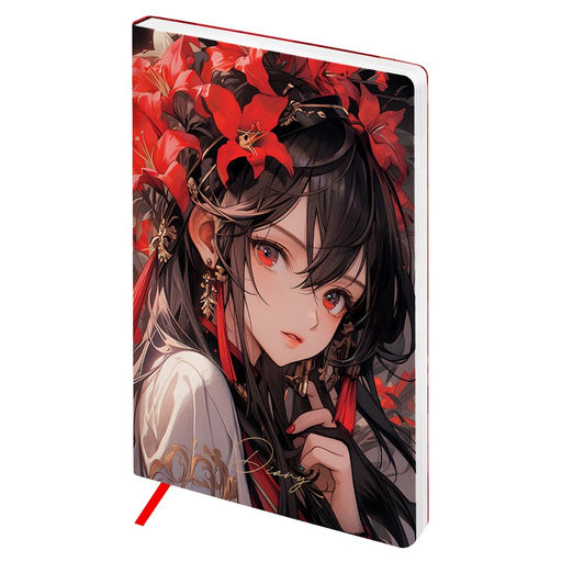Ежедневник BG недатир. А5 136л. кожзам "Anime. Girl" (DuA5_22221)