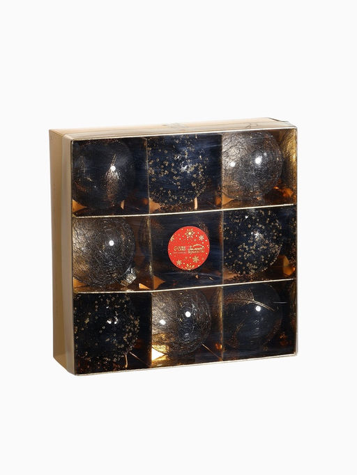 Ёлочные игрушки Шаннен, шары новогодние, d=8 см, 9 шт., перья - Зимнее волшебство фото 16