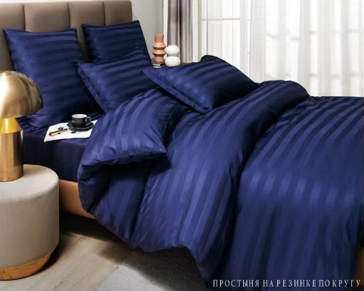 КПБ Boris Cтрайп-сатин на резинке по кругу BORSSR10 Евро