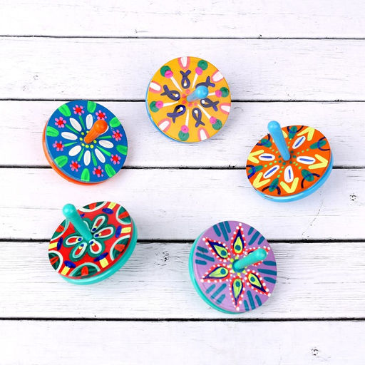 Волчок двойной большой «Расписной», МИКС