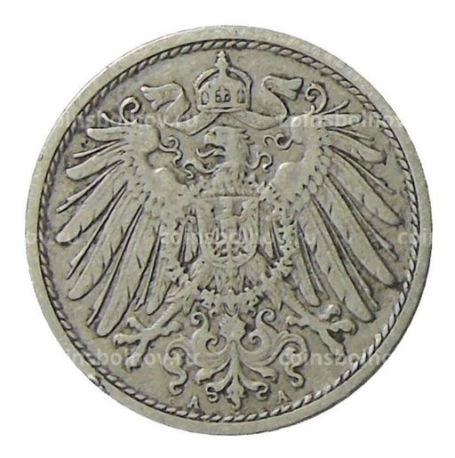 Монета 10 пфеннигов 1907 года A Германия