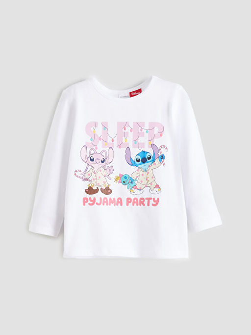 Lilo & Stitch Bask?l? K?z ?ocuk Pijama Tak?m?