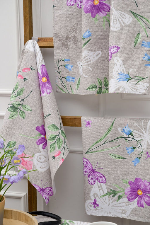 Набор полотенец Бабочки и цветы - Avictory фото 2
