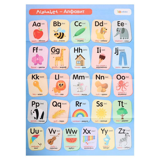 Обучающие плакаты Учим английский язык - Iq-zabiaka фото 5