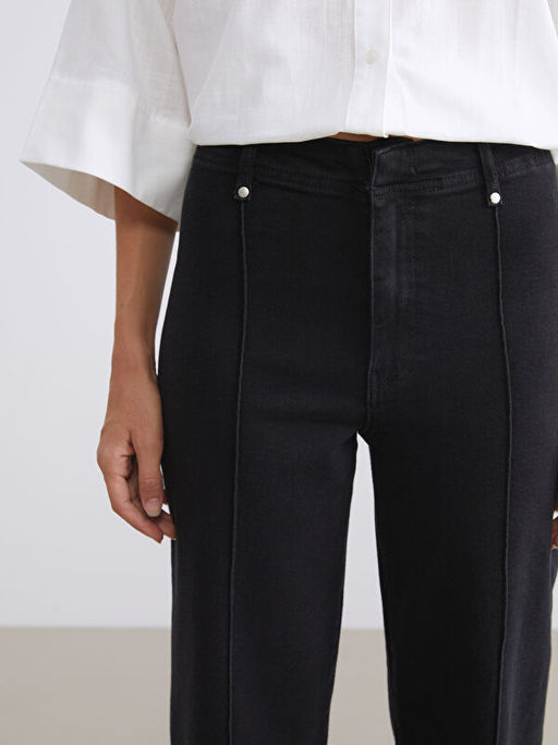 Wideleg Kad?n Jean Pantolon