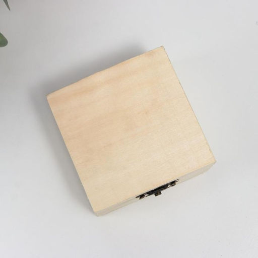 Цена за 12 шт. Шкатулка для росписи дерево «Квадрат», 8×4.5×8 см