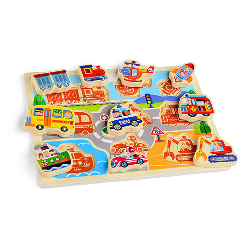 Пазл-вкладыш Транспортные средства - Щепочка фото 2