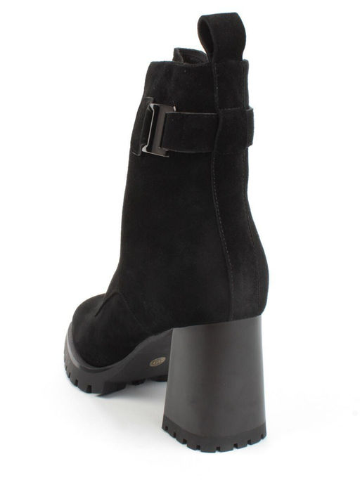04-M3-L855 BLACK Ботильоны зимние женские (натуральная замша, натуральный мех) - Фабричный китай фото 6