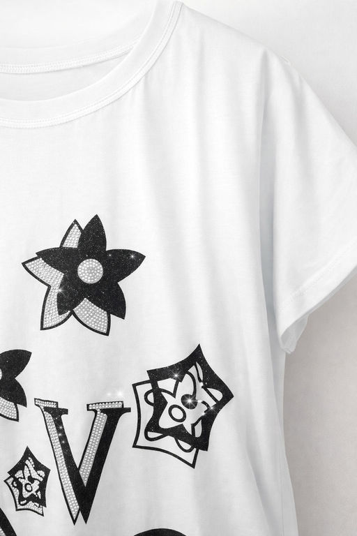 Нарядная футболка Graphic Bloom арт. А1025