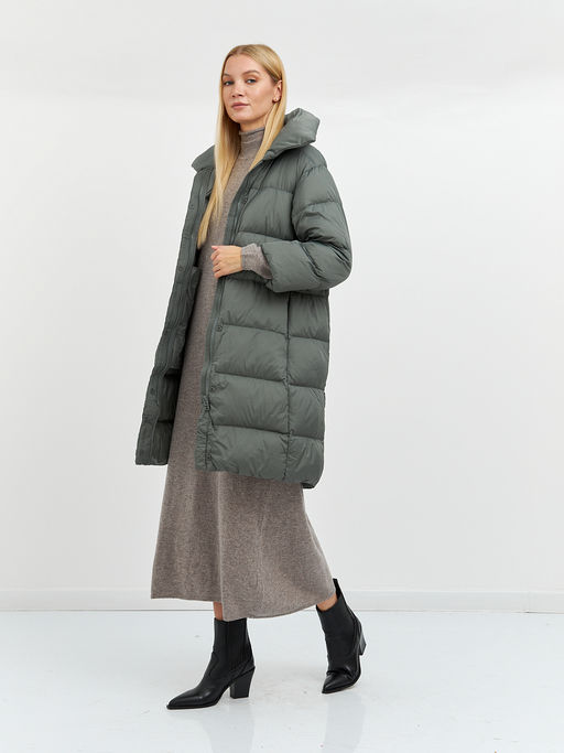 Пуховик женский стеганый длины миди - Glenfield фото 2