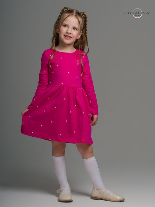 Платье Эля сердечки барби - Sovalina фото 6