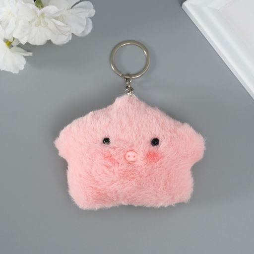 Брелок для ключей на кольце Пушистик. Звёздная свинка, на сумку, рюкзак, пищалка, 8?11?2.5 см - Simaland фото 2
