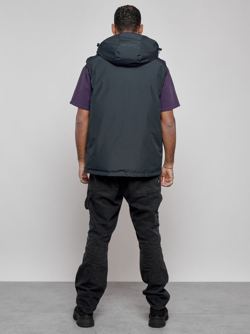 Куртка - жилетка трансформер 2 в 1 мужская зимняя темно-синего цвета 2409TS - Mtforce фото 18