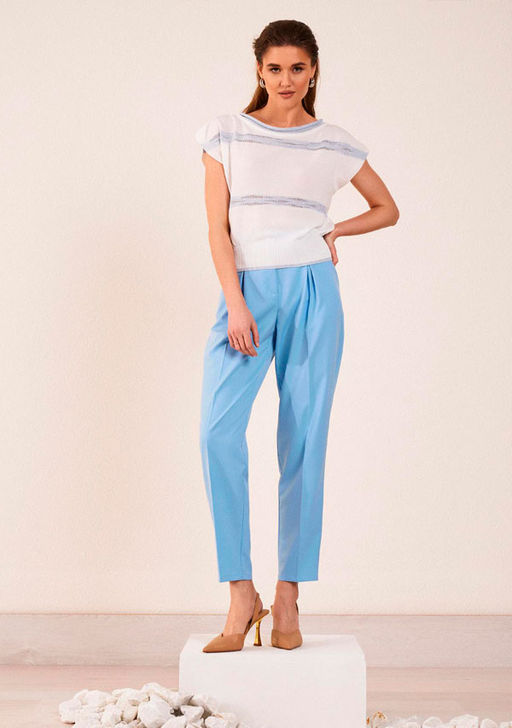 SR23-02 брюки женские голубой - Mozart фото 2