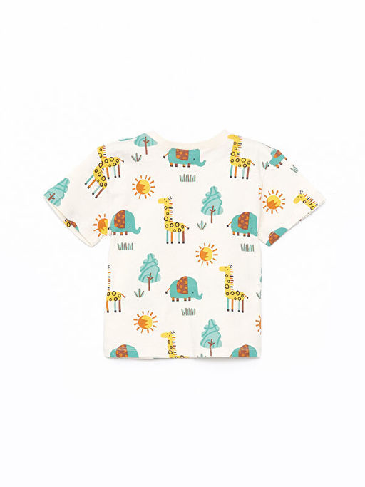 Bisiklet Yaka K?sa Kollu Bask?l? Erkek Bebek Ti??rt - Waikiki фото 3