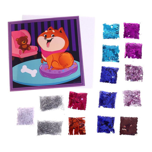 Аппликация пайетками Весёлый пёс - Школа талантов фото 3