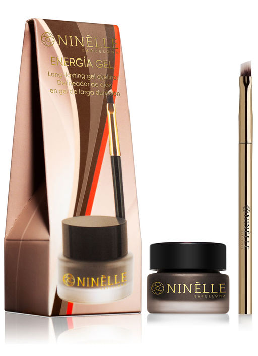 Ninelle Подводка для век устойчивая гелевая Energia Gel, 412 коричневая  фото 3