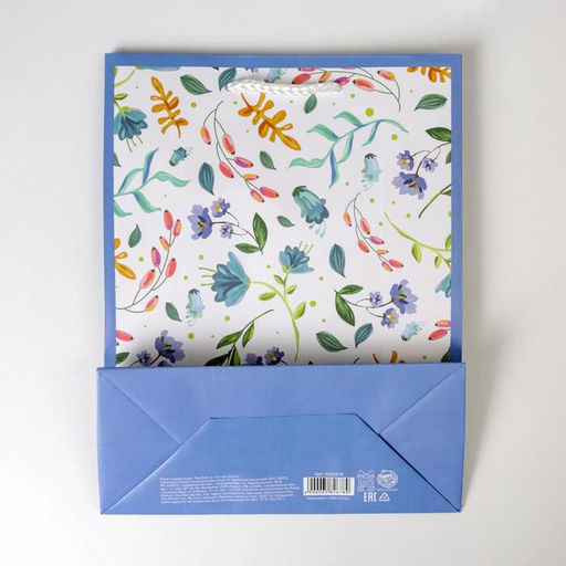 Цена за 2 шт. Пакет подарочный ламинированный, упаковка, Best wishes, MS 18×23×8 см