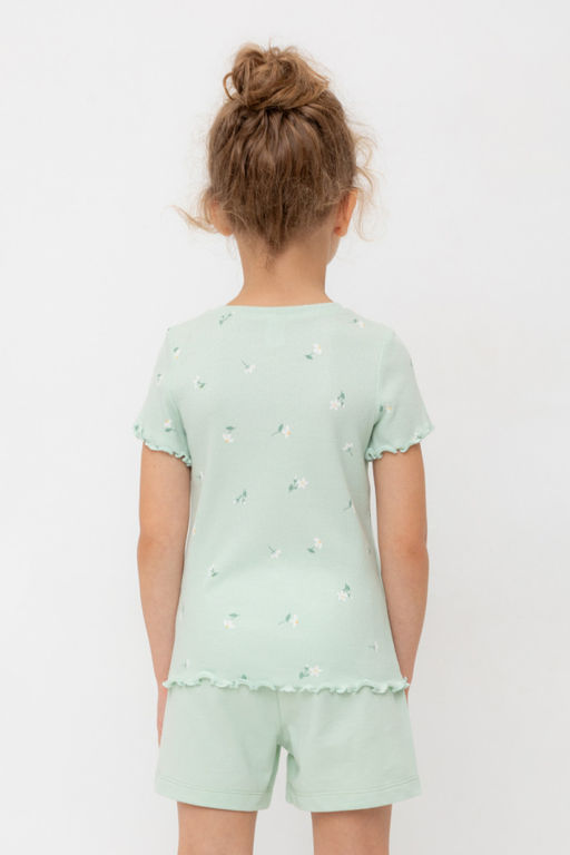 Шорты Crockid КР 400417-1 пастельно-зеленый футер  фото 7