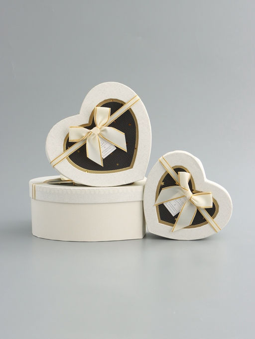 Набор подарочных коробок 3 в 1 сердца, 22?20?9; 18.5?17?7.5; 16?14?6 см