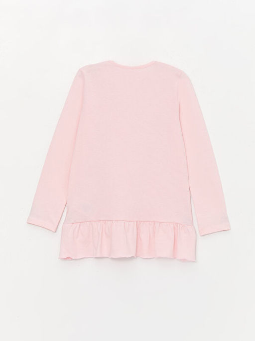 Bisiklet Yaka Bask?l? Uzun Kollu K?z ?ocuk Pijama Tak?m? - Waikiki фото 3