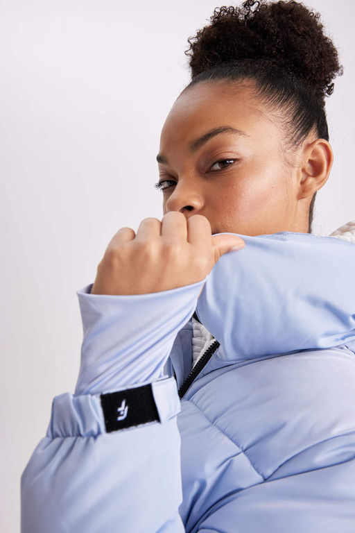 Водоотталкивающая куртка-пуховик DeFactoFit с воротником-стойкой  фото 5