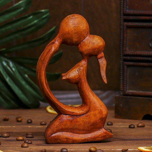 Сувенир «Поцелуй», 15×9×3.5 см, дерево