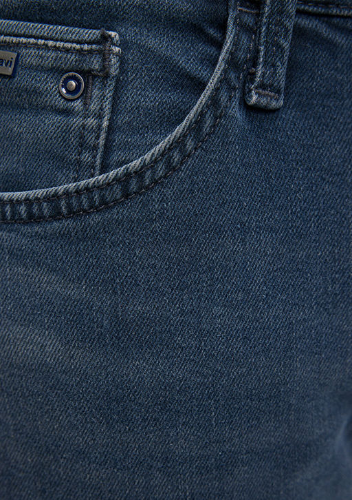 James Mavi Pro Puslu Vintage Koyu Mavi Jean Pantolon  фото 8