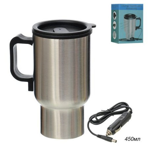 Термокружка 450 мл к прикуривателю / LCJ-2 /уп 48/ металл, пластик - Галеонтрейд фото 2