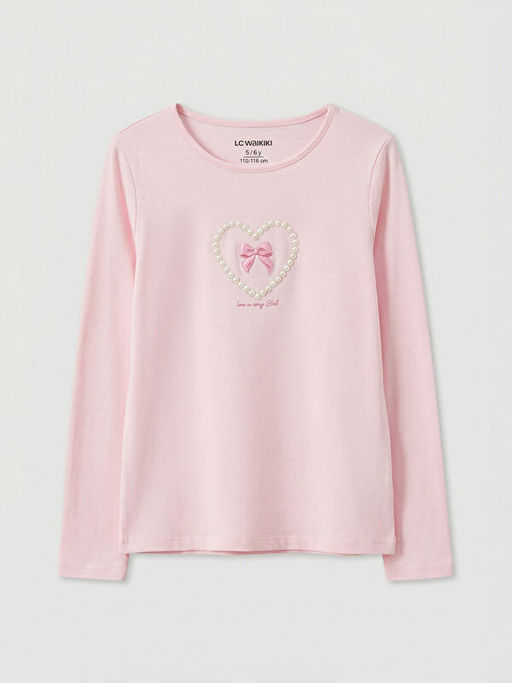 Bisiklet Yaka Boncuk ??lemeli Kad?n Pijama Tak?m?