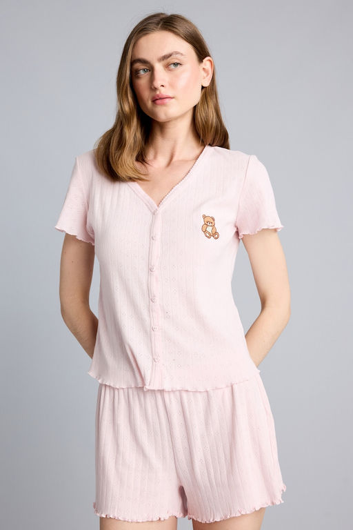 %100 Pamuk Regular Fit 2li Pijama Tak_m_ - Defacto фото 4