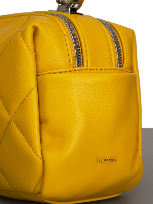 LACCOMA сумка Кристи-Ф826-желтый эко кожа хлопок фото 7