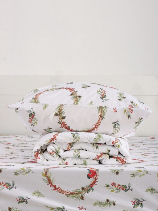 Постельное бельё 2-спальное Этель. Снегири (вид 2), поплин