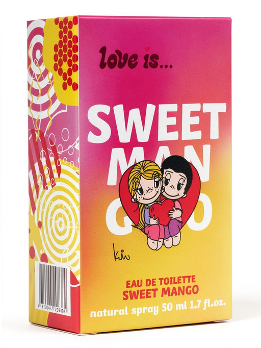 Туалетная вода с феромонами Love is Sweet mangot, 50 мл