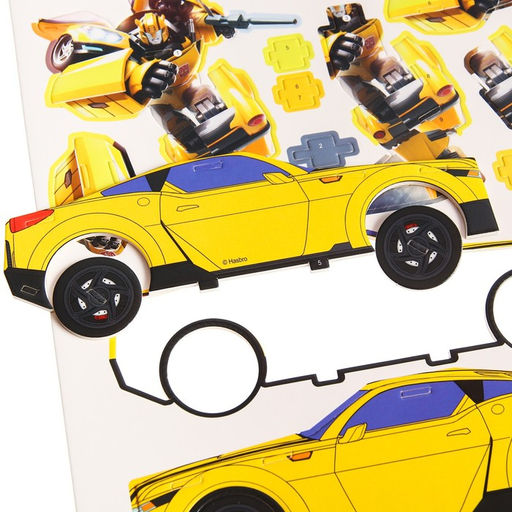 3D конструктор из пенокартона Трансформеры, Бамблби, 2 листа - Hasbro фото 3