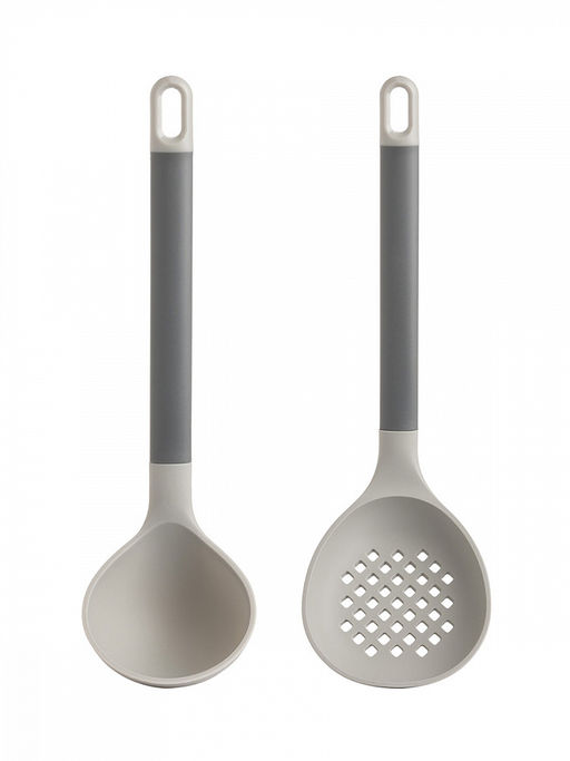 Набор кухонных принадлежностей из 2 шт. серый силикон, нейлон, ПП