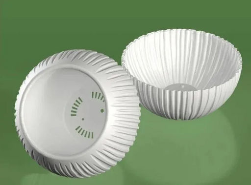 Кашпо Сфера Мини (0,3 л.) Цв. Белый (Арт. КШ-4426) - Вмс фото 2