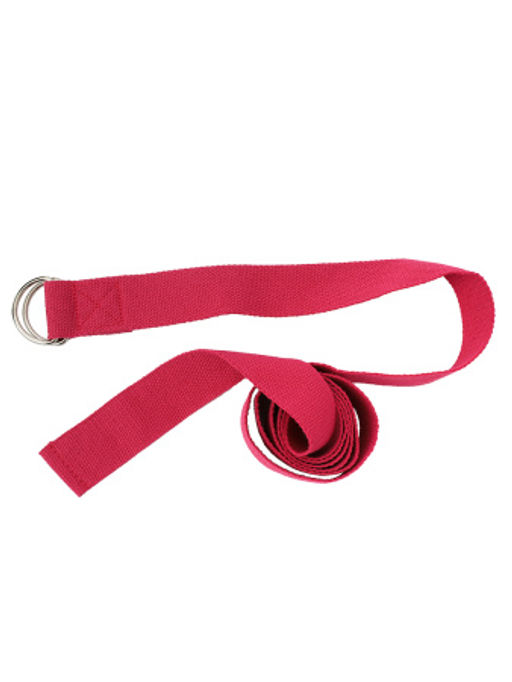 Ремень для йоги и стретчинга 183X3.8 / Розовый / YB183-PN / уп 50 шт - Галеонтрейд фото 4