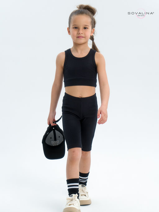 Костюм Тренд лапша черный - Sovalina фото 10