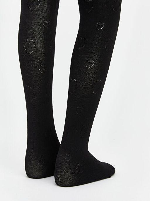 Desenli K?z ?ocuk K?lotlu ?orap 2li