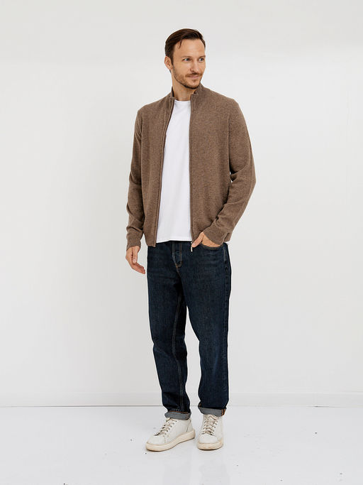 кардиган мужской базовый на молнии - Glenfield фото 2
