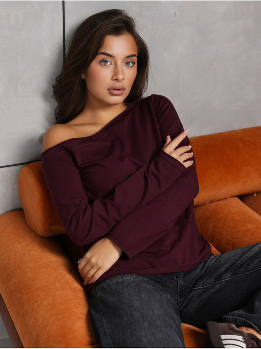 Лонгслив Плечо Черный - София фото 26