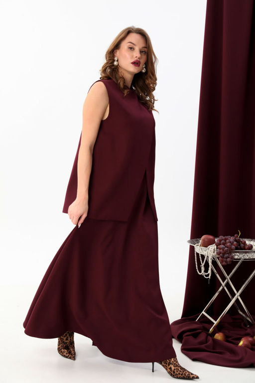 Костюм NIKVA н724-2 бордо  фото 3