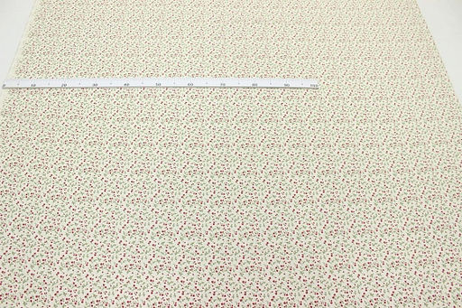 Штапель Ангелия-бордовые цветочки, ш.1.45м, вискоза-100%, 105гр/м.кв - Купава фото 12