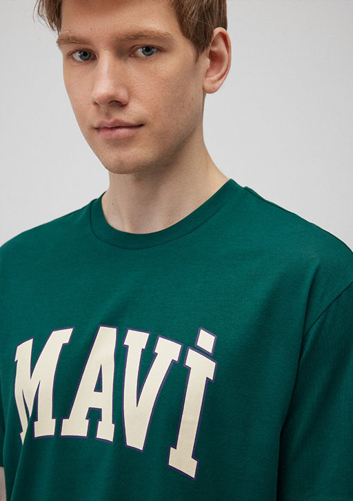 Mavi Logo Bask?l? Yesil Tisort  фото 5