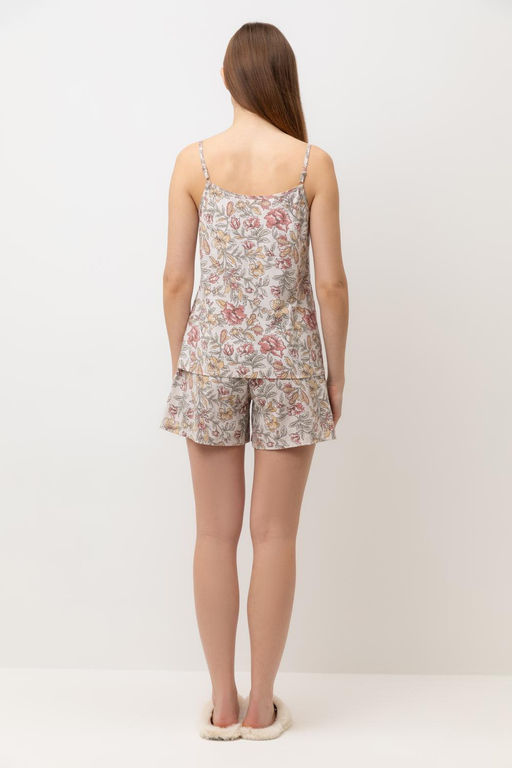 Е 20175/бежевый,античные цветы пижама жен - Very neat фото 5